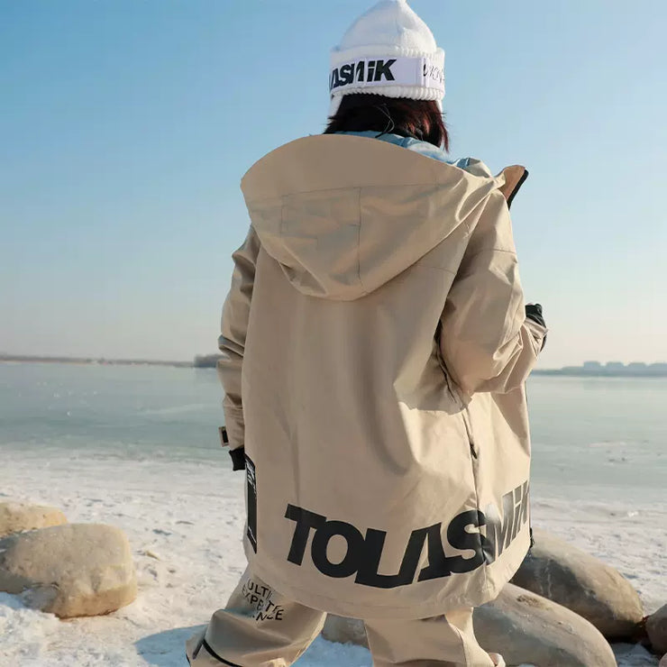 Tolasmik Fashion Snow Suit with A Hooded Jacket and A Length Adjustable Pants