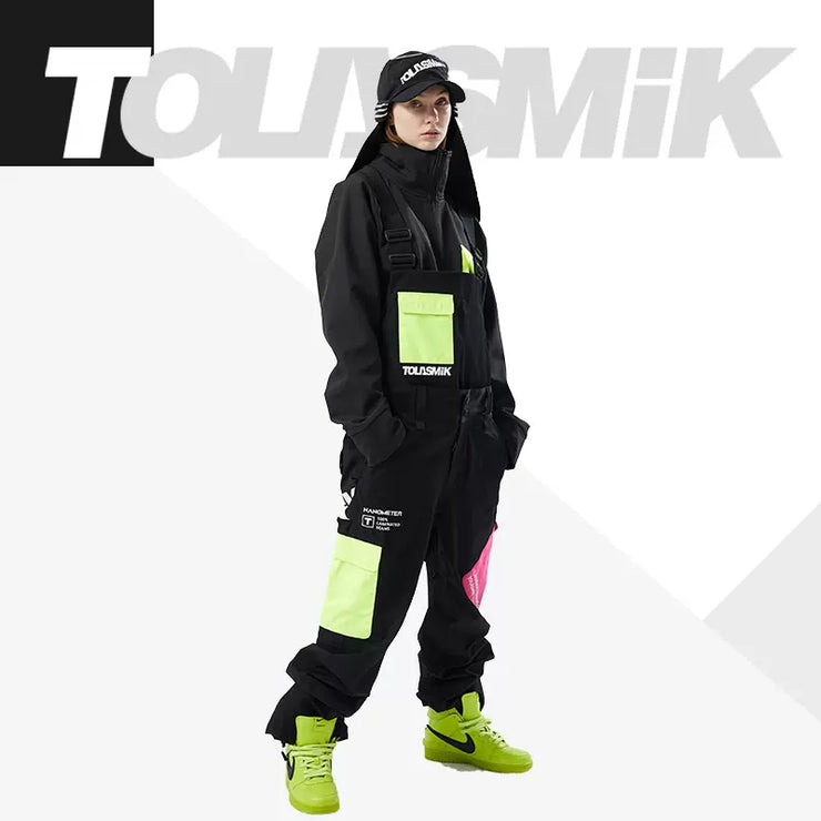 Tolasmik Premium Waterproof Snowboarding Bibs