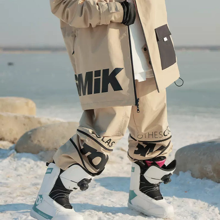 Tolasmik Fashion Snow Suit with A Hooded Jacket and A Length Adjustable Pants