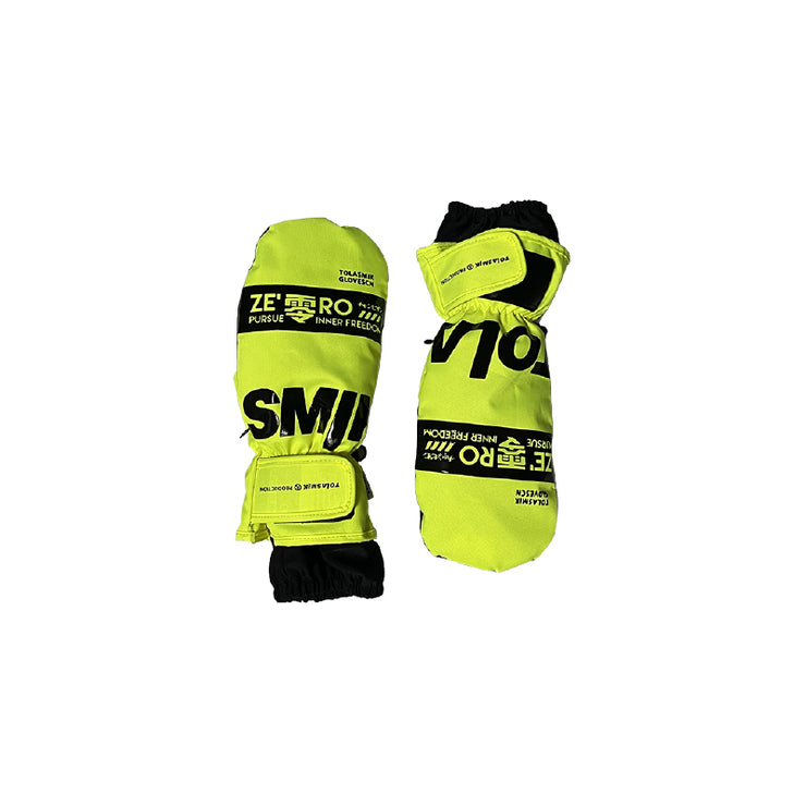 Tolasmik Snowboard Mittens with Wrist Bands Protection