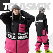 Tolasmik Fashion Snow Suit with Collar Jacket and Adjustable Length Pants