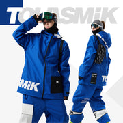 Tolasmik Fashion Snow Suit with A Hooded Jacket and A Length Adjustable Pants